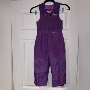 Weatherproof Kids Overalls in Vibrant Purple girl size 4t